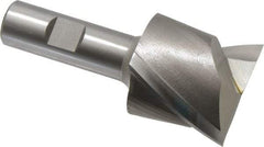 Hertel - 1-7/8", 1-5/8" LOC, 3/4" Shank Diam, 3-7/8" OAL, 2 Flute, High Speed Steel Square End Mill - Single End, Uncoated, Spiral Flute, 30° Helix, Centercutting, Right Hand Cut, Right Hand Flute - Americas Industrial Supply