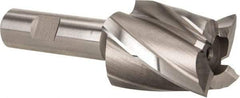 Hertel - 1-5/8", 2" LOC, 3/4" Shank Diam, 4-1/2" OAL, 4 Flute, High Speed Steel Square End Mill - Single End, Uncoated, Spiral Flute, 30° Helix, Right Hand Cut, Right Hand Flute - Americas Industrial Supply