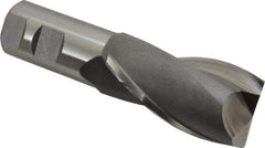 Hertel - 1-5/8", 3" LOC, 1-1/4" Shank Diam, 5-1/2" OAL, 2 Flute, High Speed Steel Square End Mill - Single End, Uncoated, Spiral Flute, 30° Helix, Centercutting, Right Hand Cut, Right Hand Flute - Americas Industrial Supply