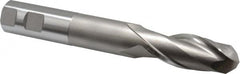 Hertel - 1" Diam, 2-1/2" LOC, 2 Flute High Speed Steel Ball End Mill - Uncoated, Single End, 7-1/4" OAL, 1" Shank Diam, Spiral Flute - Americas Industrial Supply