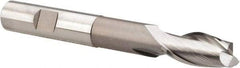 Hertel - 1/2", 1" LOC, 1/2" Shank Diam, 4" OAL, 2 Flute, Cobalt Square End Mill - Single End, Uncoated, Spiral Flute, 30° Helix, Centercutting, Right Hand Cut, Right Hand Flute - Americas Industrial Supply