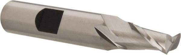 Hertel - 9/32", 9/16" LOC, 3/8" Shank Diam, 2-3/8" OAL, 2 Flute, Cobalt Square End Mill - Single End, Uncoated, Spiral Flute, 30° Helix, Centercutting, Right Hand Cut - Americas Industrial Supply