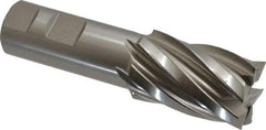 Hertel - 1-1/4", 2" LOC, 1" Shank Diam, 4-1/2" OAL, 6 Flute, Cobalt Square End Mill - Single End, Uncoated, Spiral Flute, 30° Helix, Centercutting, Right Hand Cut, Right Hand Flute - Americas Industrial Supply