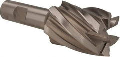 Hertel - 1-1/2", 2" LOC, 3/4" Shank Diam, 4-3/8" OAL, 6 Flute, Cobalt Square End Mill - Single End, Uncoated, Spiral Flute, 30° Helix, Centercutting, Right Hand Cut, Right Hand Flute - Americas Industrial Supply