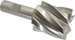 Hertel - 1-7/8", 2" LOC, 3/4" Shank Diam, 4-3/8" OAL, 6 Flute, Cobalt Square End Mill - Single End, Uncoated, Spiral Flute, 30° Helix, Centercutting, Right Hand Cut, Right Hand Flute - Americas Industrial Supply