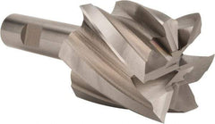 Hertel - 2", 2" LOC, 3/4" Shank Diam, 4-1/2" OAL, 6 Flute, Cobalt Square End Mill - Single End, Uncoated, Spiral Flute, 30° Helix, Centercutting, Right Hand Cut, Right Hand Flute - Americas Industrial Supply