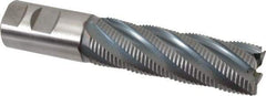 Hertel - 1-1/4" Diam, Fine Pitch, 4" LOC, 6 Flute Cobalt Roughing Square End Mill - TiCN Finish, 6-1/2" OAL, 1-1/4" Shank Diam, Single End, 30° Helix - Americas Industrial Supply