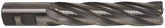 Hertel - 1" Diam, Fine Pitch, 4" LOC, 5 Flute Cobalt Roughing Square End Mill - Uncoated, 6-1/2" OAL, 1" Shank Diam, Single End, 30° Helix - Americas Industrial Supply