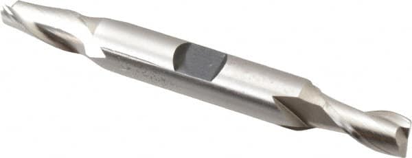 Hertel - 19/64", 9/16" LOC, 3/8" Shank Diam, 3-1/8" OAL, 2 Flute, Cobalt Square End Mill - Double End, Uncoated, Spiral Flute, 30° Helix, Centercutting, Right Hand Cut, Right Hand Flute - Americas Industrial Supply