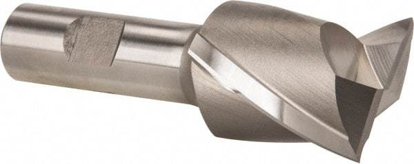 Hertel - 1-1/2", 1-5/8" LOC, 3/4" Shank Diam, 3-7/8" OAL, 2 Flute, Cobalt Square End Mill - Single End, Uncoated, Spiral Flute, 30° Helix, Centercutting, Right Hand Cut, Right Hand Flute - Americas Industrial Supply