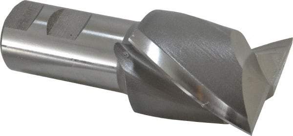 Hertel - 2", 2-1/4" LOC, 1-1/4" Shank Diam, 4-3/4" OAL, 2 Flute, Cobalt Square End Mill - Single End, Uncoated, Spiral Flute, 30° Helix, Centercutting, Right Hand Cut, Right Hand Flute - Americas Industrial Supply