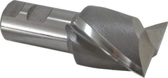 Hertel - 2", 2-1/4" LOC, 1-1/4" Shank Diam, 4-3/4" OAL, 2 Flute, Cobalt Square End Mill - Single End, Uncoated, Spiral Flute, 30° Helix, Centercutting, Right Hand Cut, Right Hand Flute - Americas Industrial Supply