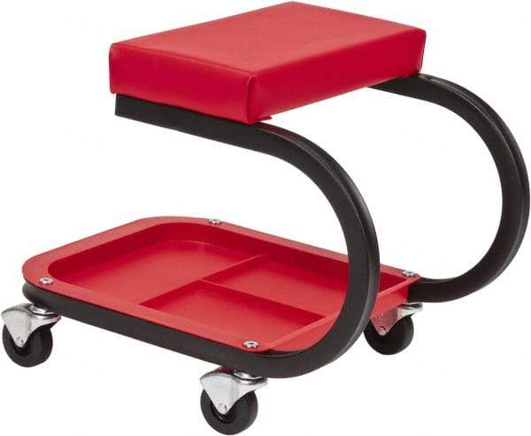 Whiteside - 400 Lb Capacity, 4 Wheel Creeper Seat with Tray - Steel, 15-1/2" Long x 19-1/4" High x 14" Wide - Americas Industrial Supply