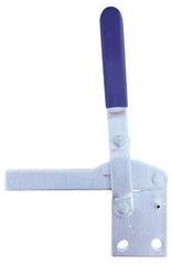 Gibraltar - 1,400 Lb Holding Capacity, Vertical Handle, Manual Hold Down Toggle Clamp - 83° Handle Movement, 69° Bar Opening, U-Bar, Straight Base, Carbon Steel - Americas Industrial Supply