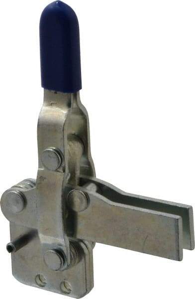 Gibraltar - 600 Lb Holding Capacity, Vertical Handle, Manual Hold Down Toggle Clamp - 85° Handle Movement, 71° Bar Opening, U-Bar, Straight Base, Carbon Steel - Americas Industrial Supply