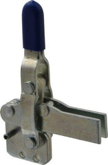 Gibraltar - 600 Lb Holding Capacity, Vertical Handle, Manual Hold Down Toggle Clamp - 85° Handle Movement, 71° Bar Opening, U-Bar, Straight Base, Carbon Steel - Americas Industrial Supply