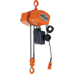 Vestil - 2 Ton Capacity, 16 FPM Lift Speed, 230 Volt, Electric Chain Hoist - 2.1 Output hp, 15' Max Lift - Americas Industrial Supply