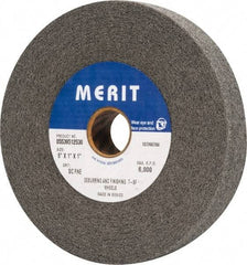 Merit Abrasives - 6" Diam, 1" Face Width, 1" Center Hole, Fine Grade, Silicon Carbide Deburring Wheel - Convolute, Hard Density 7 Grade, 6,000 RPM - Americas Industrial Supply