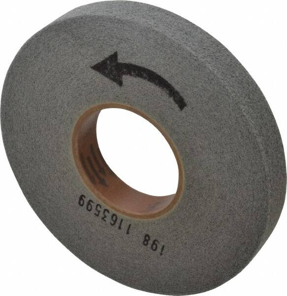 Merit Abrasives - 8" Diam, 1" Face Width, 3" Center Hole, Fine Grade, Silicon Carbide Deburring Wheel - Convolute, Hard Density 7 Grade, 4,500 RPM - Americas Industrial Supply