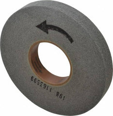 Merit Abrasives - 8" Diam, 1" Face Width, 3" Center Hole, Fine Grade, Silicon Carbide Deburring Wheel - Convolute, Hard Density 7 Grade, 4,500 RPM - Americas Industrial Supply