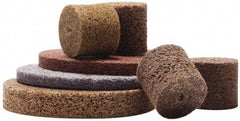 Merit Abrasives - 2" Diam, 1/4" Face Width, 1/4" Center Hole, Medium Grade, Aluminum Oxide Deburring Wheel - Unitized, Hard Density 8 Grade, 22,000 RPM - Americas Industrial Supply