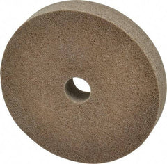 Merit Abrasives - 6" Diam, 1" Face Width, 1" Center Hole, Fine Grade, Aluminum Oxide Deburring Wheel - Unitized, Medium Density 6 Grade, 5,000 RPM - Americas Industrial Supply