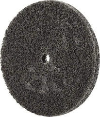 Merit Abrasives - 3" Diam, 1/4" Face Width, 1/4" Center Hole, Fine Grade, Silicon Carbide Deburring Wheel - Unitized, Soft Density 2 Grade, 12,000 RPM - Americas Industrial Supply