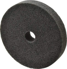 Merit Abrasives - 6" Diam, 1" Face Width, 1" Center Hole, Fine Grade, Silicon Carbide Deburring Wheel - Unitized, Soft Density 2 Grade, 5,000 RPM - Americas Industrial Supply