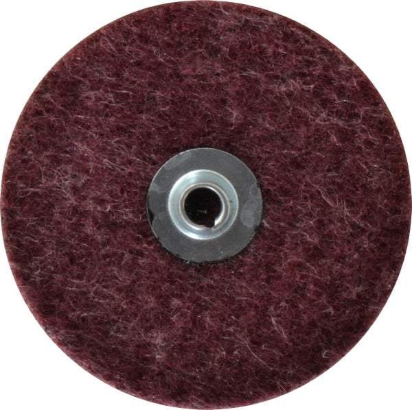 Merit Abrasives - 4" Disc Diam, Aluminum Oxide Quick Change Disc - Type S Attaching System, Nonwoven, Brown, Medium Grade, 15,000 RPM, GD Series - Americas Industrial Supply