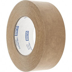 Made in USA - 2" x 60 Yd Tan Rubber Adhesive Sealing Tape - Paper Backing, 7 mil Thick - Americas Industrial Supply