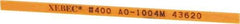 Value Collection - Rectangular, Ceramic Fiber Finishing Stick - 4" Long x 5/32" Wide x 1/32" Thick, 400 Grit, Super Fine Grade - Americas Industrial Supply