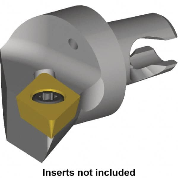 Kennametal - Right Hand Cut, Size KM2016, DP.. Insert Compatiblity, Internal or External Modular Turning & Profiling Cutting Unit Head - 17mm Ctr to Cutting Edge, 20mm Head Length, Through Coolant, Series KM Micro - Americas Industrial Supply
