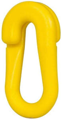 PRO-SAFE - 2" Wide Barrier Connecting Link - Celcon, Yellow, Use with Plastic Chain - Americas Industrial Supply