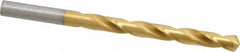 Hertel - Letter O 118° High Speed Steel Jobber Drill - TiN Finish, Right Hand Cut, Spiral Flute, Straight Shank, 4-1/2" OAL, Standard Point - Americas Industrial Supply