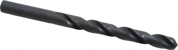 Hertel - 11/32" 135° High Speed Steel Jobber Drill - Oxide Finish, Right Hand Cut, Spiral Flute, Straight Shank, 4-3/4" OAL, Split Point - Americas Industrial Supply