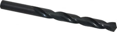 Hertel - 15/32" 135° High Speed Steel Jobber Drill - Oxide Finish, Right Hand Cut, Spiral Flute, Straight Shank, 5-3/4" OAL, Split Point - Americas Industrial Supply