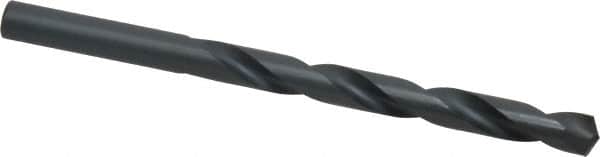 Hertel - Letter M 135° High Speed Steel Jobber Drill - Oxide Finish, Right Hand Cut, Spiral Flute, Straight Shank, 4-3/8" OAL, Split Point - Americas Industrial Supply