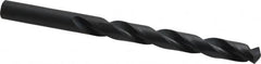 Hertel - Letter W 135° High Speed Steel Jobber Drill - Oxide Finish, Right Hand Cut, Spiral Flute, Straight Shank, 5-1/8" OAL, Split Point - Americas Industrial Supply