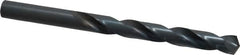 Hertel - Letter X 135° High Speed Steel Jobber Drill - Oxide Finish, Right Hand Cut, Spiral Flute, Straight Shank, 5-1/8" OAL, Split Point - Americas Industrial Supply
