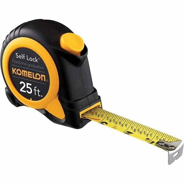 Komelon - 25' x 1" Yellow Blade Tape Measure - Americas Industrial Supply