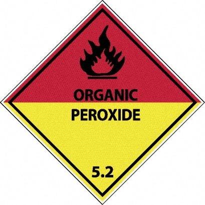 NMC - Organic Peroxide 5.2 Shipping Label - 4" High x 4" Wide - Americas Industrial Supply