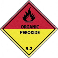 NMC - Organic Peroxide 5.2 Shipping Label - 4" High x 4" Wide - Americas Industrial Supply