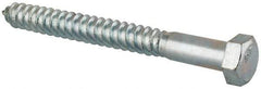 Value Collection - 5/8" Screw, 6" Length Under Head, Steel, Hex Head Lag Screw - Zinc Plated, Grade 2 - Americas Industrial Supply