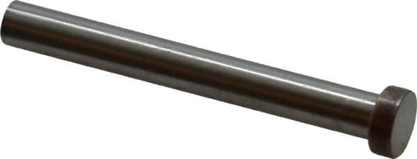 Dayton Lamina - 3/8" Head Diam, 1/4" Shank Diam, Basic Head, A2 Grade Tool Steel, Solid Mold Die Blank & Punch - 1/8" Head Height, 2-1/4" OAL, Blank Punch, Regular (KPB) Series - Americas Industrial Supply