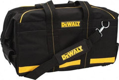 DeWALT - 9 Pocket Black & Yellow Polyester Tool Bag - 24" Wide x 12" Deep x 12" High - Americas Industrial Supply