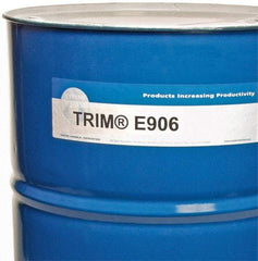 Master Fluid Solutions - Trim E906, 54 Gal Drum Emulsion Fluid - Water Soluble, For Cutting, Drilling, Tapping, Reaming - Americas Industrial Supply