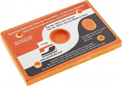 Dynabrade - 4-1/4 x 3" Rectangular Hook Face Backing Pad - Dynabug II Compatible, Screw Attachment, Nonvacuum Pad, 3/8" Thick, Medium Density, Short Nap - Americas Industrial Supply