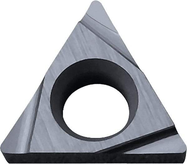 Kyocera - TCGT21.50.5 Grade TN60 Cermet Turning Insert - Uncoated, 60° Triangle, 1/4" Inscr Circle, 3/32" Thick, 0.008" Corner Radius - Americas Industrial Supply