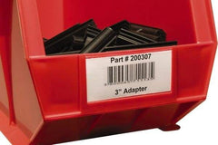 Aigner Index - 3 Long x 1 Wide, Plain Back, Label Holder - Clear - Americas Industrial Supply