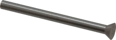 Dayton Lamina - 9/32" Head Diam, 5/32" Shank Diam, Quill Head, High Speed Steel Solid Mold Die Blank & Punch - 60° Head Angle, 7/64" Head Height, 2" OAL, Blank Punch, KWX Series - Americas Industrial Supply